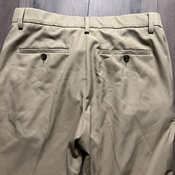 Haggar Cool 18‎ Pro Flex Straight Fit Golf Pants Khaki - Picture 5 of 6
